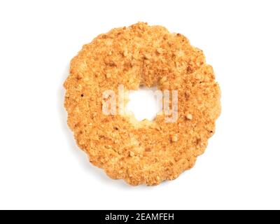 Shortcrust ring isolated on white Stock Photo