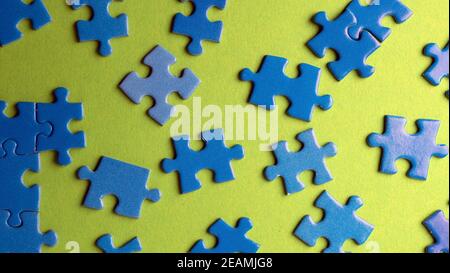blue puzzles, textures and background Stock Photo