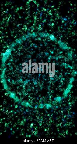 abstract glowing magic background - digital illustration wallpaper Stock Photo
