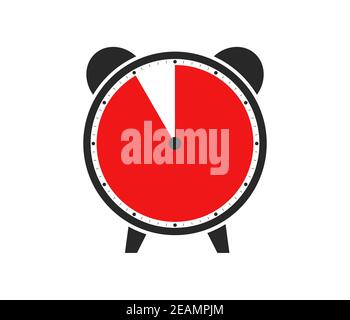 Black Clock Symbol: 55 Seconds, 55 Minutes or 11 Hours Stock Photo - Alamy