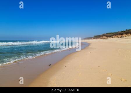 Beautiful beach in Aveiro Stock Photo