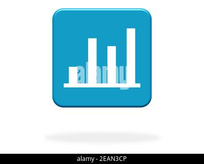 Data analysis (statistics icon) isolated on premium black round button ...