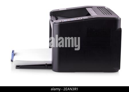 modern compact laser home printer isolated on white background Stock Photo