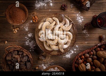 Festive holiday seasonal cookie and baking equipment and supplies to make  delicious gourmet Christmas season treats and gifts for friends and family  Stock Photo - Alamy