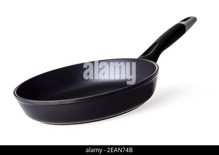 frying pan with shadow isolated on white background Stock Photo