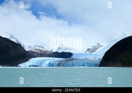 Spegazzini Glacier view from Argentino lake, Patagonia landscape, Argentina Stock Photo