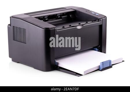 modern compact laser home printer isolated on white background Stock Photo