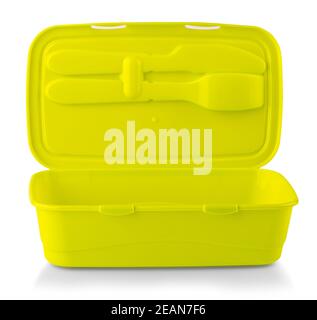 Food plastic containers isolated on a white background Stock Photo