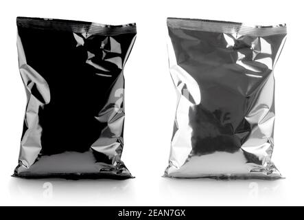 packages isolated on white with clipping path Stock Photo