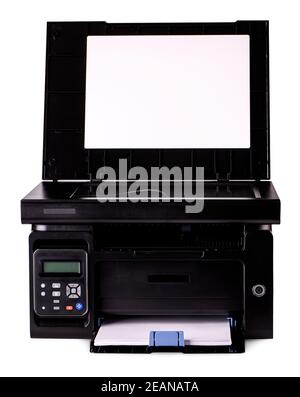 Modern style office device isolated with clipping path over white Stock Photo