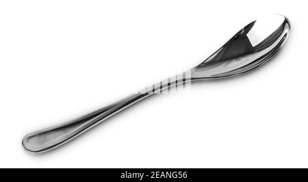 new spoon isolated on white background Stock Photo