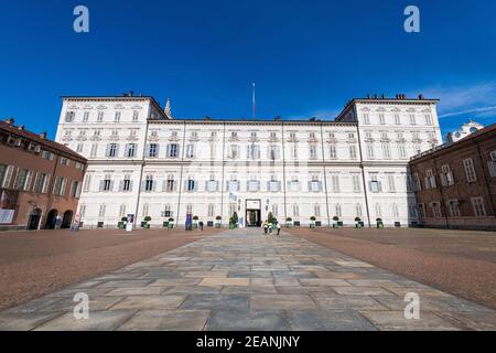 Royal Palace of Turin, UNESCO World Heritage Site, Turin, Piedmont, Italy, Europe Stock Photo