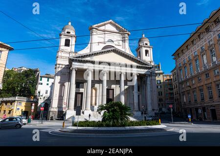 Basilica della Santissima Annunziata del Vastato, Genoa, Liguria, Italy, Europe Stock Photo