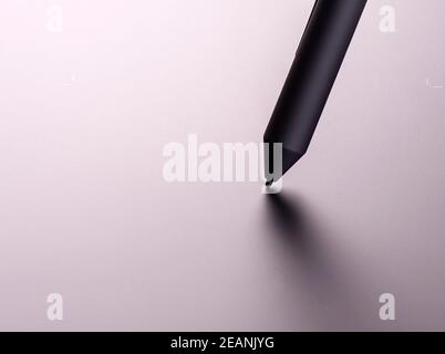 New graphic tablet with the black pencil Stock Photo