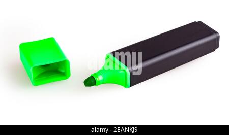 The marker close up isolated on white background Stock Photo