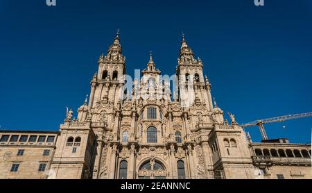 Cathedral in Santiago de Compostela, Spain Stock Photo