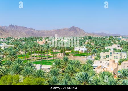 Bahla Town at Bahla Fort in Ad Dakhiliyah, Oman Stock Photo