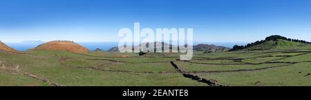 El Hierro, Canary Islands - meadows on the Meseta de Nisdafe highland Stock Photo
