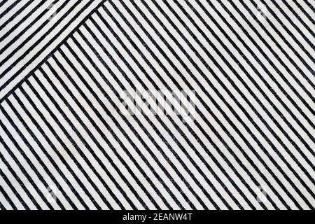 Fragment of Fabric Wallpaper Texture with Delicate Striped Pattern Stock Photo
