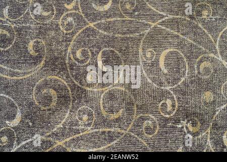 Fashionable Modern Wallpaper or Textile Surface Background with Floral Ornament Stock Photo