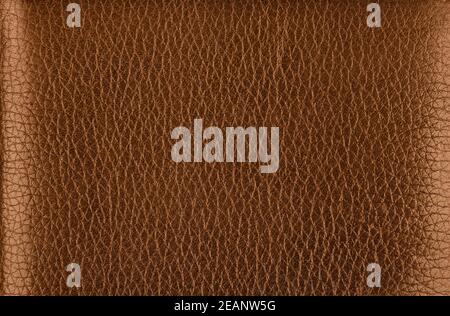 Background texture of brown natural leather grain Stock Photo