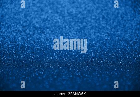 Abstract background of blue bokeh lights Stock Photo