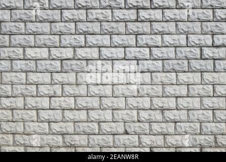 White painted brick wall background Stock Photo