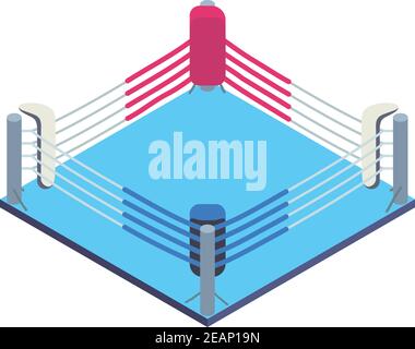 Boxing ring icon. Isometric of boxing ring vector icon for web design  isolated on white background Stock Vector Image & Art - Alamy