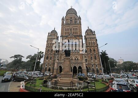 Bombay Municipal Corporation Building (1893) or BMC building in in Mumbai, India Stock Photo