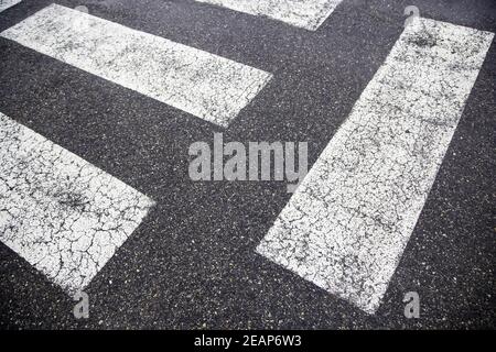 Zebra crossing in the city Stock Photo