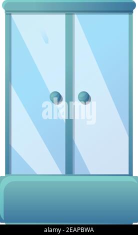 Equipment shower stall icon. Cartoon of equipment shower stall vector icon for web design isolated on white background Stock Vector