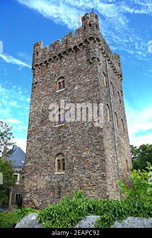 Klopp Castle is a sight of Bingen am Rhein Stock Photo