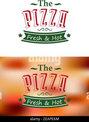 Premium Vector  Hot and fresh pizza retro poster design pizzeria