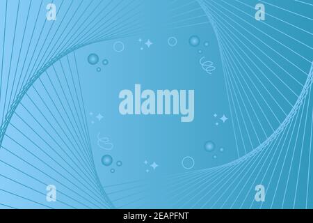 Stylish blue square swirl background Stock Vector