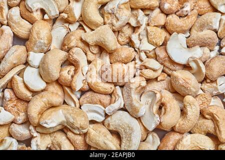 Cashews in a pile Stock Photo