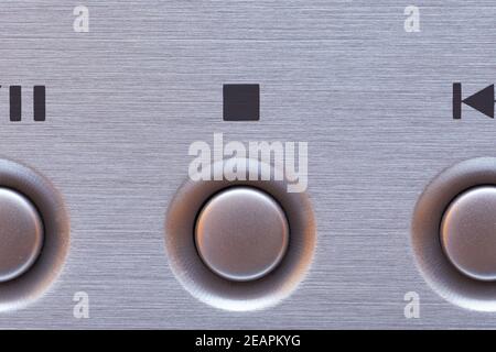 CD player buttons, stop Stock Photo