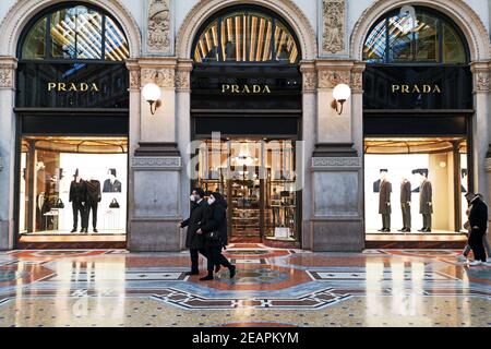 PRADA, Galleria Vittorio Emanuele, Milan, Italy, One door closes, another  opens. One door clo…