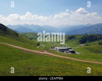 Kitzbueheler Alpen, Aussicht, Kitzbueheler Horn Stock Photo