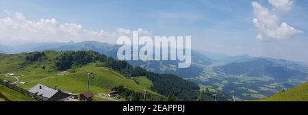 Kitzbueheler Alpen, Aussicht, Kitzbueheler Horn Stock Photo