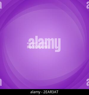 Vector abstract elegant purple background. Wavy square symmetrical gradient background with sample text. Stock Vector