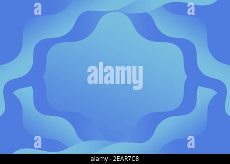 Blue Abstract curves background with wave lines Stock Vector