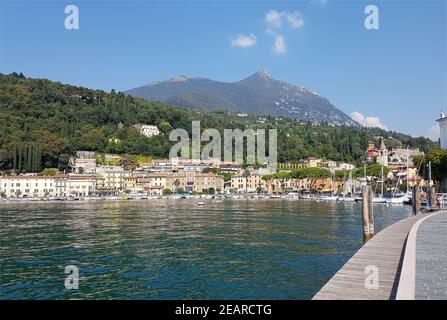 Hafen, Toscolano-Maderno, Gardasee Stock Photo