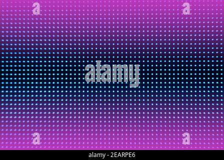 Digital screen background. Color screen monitor or TV with glitch pixels and LEDs close up. Stock Photo