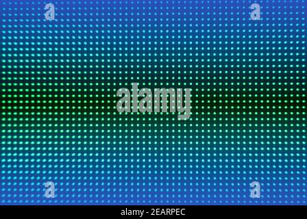 Digital screen background. Color screen monitor or TV with glitch pixels and LEDs close up. Stock Photo