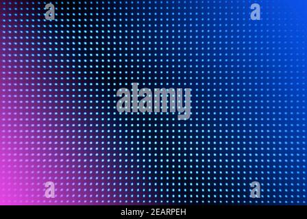 Digital screen background. Color screen monitor or TV with glitch pixels and LEDs close up. Stock Photo