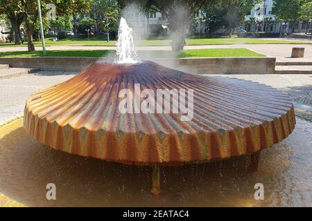 Kochbrunnenspringer, Kochbrunnen, Wiesbaden Stock Photo