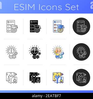 Workshop icons set Stock Vector