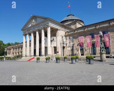 Kurhaus, Wiesbaden, Bowling Green Stock Photo