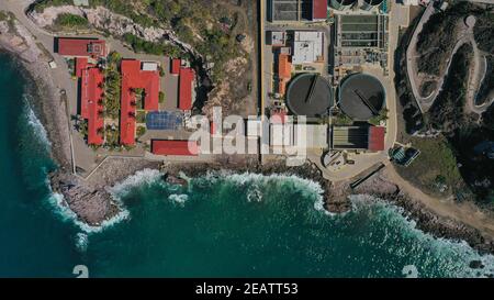 Stone island jetty in the bay in Mazatlan, Sinaloa Mexico. 2021 in Mazatlan, Mexico. (Photo by Luis Gutierrez / Norte Photo)   Embarcadero isla de la piedra en la bahia en Mazatlan, Sinaloa Mexico. 2021 in Mazatlan, Mexico. (Photo by  Luis Gutierrez/Norte Photo) Stock Photo