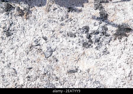 Ash in fireplace natural background texture. Close up Stock Photo